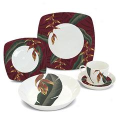 Pendula Heliconia Porcelain Dinnerware Set