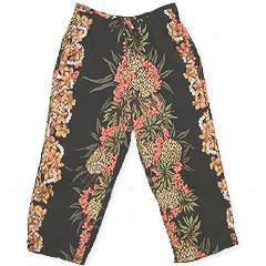 Pineapple Lei Capri Pants