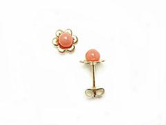 Pink Coral Hibiscus Earrings