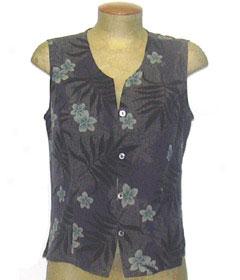 Plumeria Paisley Parade Better Silk Sleeveless Blouse