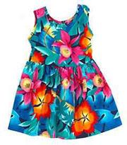 Posgcard Floral Girl's Sundress