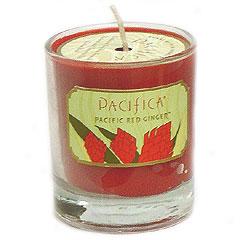 Red Ginger Pacifica Candle- Shallow