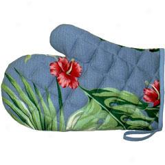 Retro Floral Oven Mitt