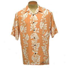 Retrp Pareo Panel Aloha Shir5- Coral