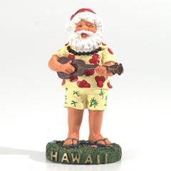 Santa With Ukulele Figurine