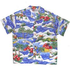 Santa's Scenic Boy's Aloha Shirt