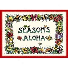 Season's Aloha Greetnib Cards