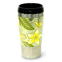 Stainless Steel Thermal Tumbler-plumeria Summer