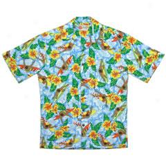 Sudfer Dude Floral Aloha Shirt-turquoise