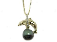 Tahitian Pwarl Dolphin Pendant