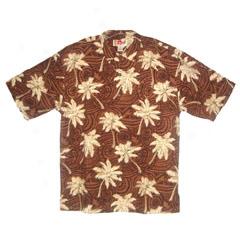 Tapa Palms Better Silk Aloha Shirt