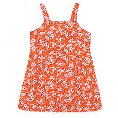 Teeny Pareo Girl's Sundress- Orange