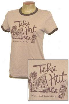 Tiki Hut Women's Fitted T-shirt