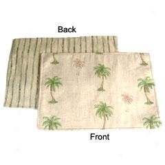 Tiki Palm Reversible Placemat