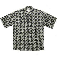 Tori Richard Pineappleism Cotton Lawn Aloha Shirt