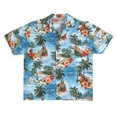 Tranquil Palms Boy's Aloha Shirt
