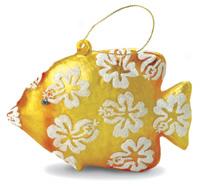 Tropical Fish Mele Mele Yellow Ornament