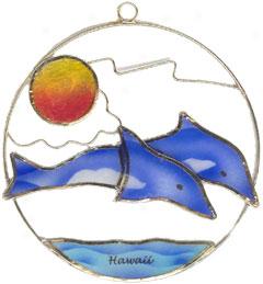 Two Dolphins Suncatcher