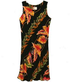 Vintage Anthurium Panel Influence Dress