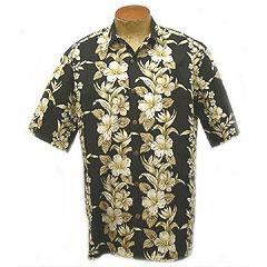 Vintage Hibiscus Panel Aloha Shirt