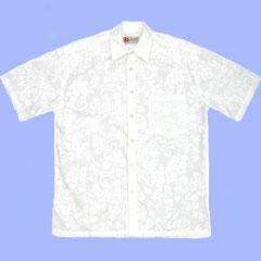 White Floral Aloha Shirt