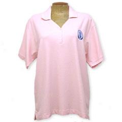 Women's Polo Shirt W/logo-pink