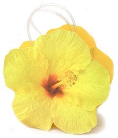 Yellow Hibiscus Die-cut Gift Bag