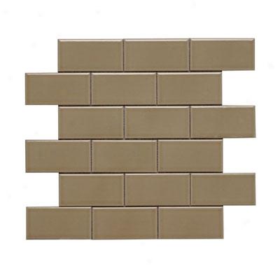 Adex Usa Hampton 2 X 4 Mosaic Flat Olive Tile & Stone