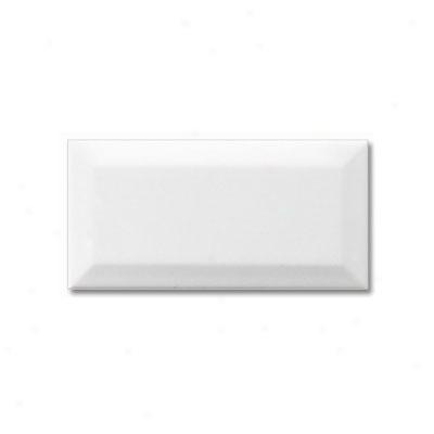 Adex Usa Neri Beveled 3 X 6 White Tile & Stone