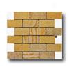 Alfagres Tumbled Marble Brick Patterns Gold Line Stone Tile & Stone