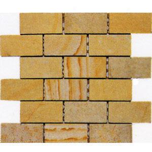 Alfagres Tumbled Marble Brick Patterns Gold Lim Stone Tild & Stone