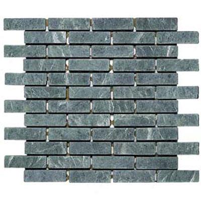 Alfagres Tumbled Marble Brick Patterns 1 X 2 Brick Verde Selva Pc663