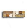 Alfagres Tumbled Marble Gema Series - Glass Inserts Boticcino Dorado - Orange Glass Tile & Stone