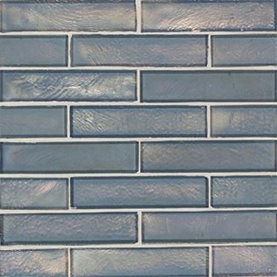 American Olean Cnadalara Glass Brick Mosaic Silver Lake Tile & Stone