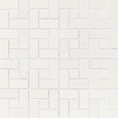 American Olean Chloe Pinwheel Mosaic Satin White Tiile & Stone