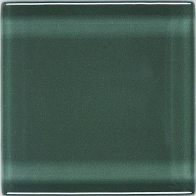 American Olean Legacy Glass 4 X 4 Pewter Tile & Stone