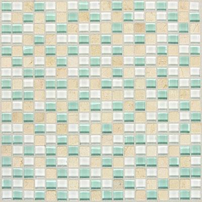 American Olean Bequest Glass Mosaic 5/8 X 5/8 Blends Arctic Blend Tile & Stone