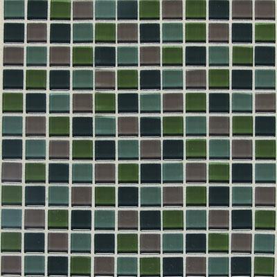 American Olean Legacy Glass Mosaic 1 X 1 Blends Smokey Blend Tile &S tone