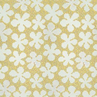 Bisazza Mosaico Decori 20 - Glass Flowers Amber Tile & Stone