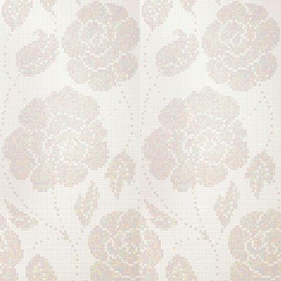 Bisazza Mosaico Decori 20 - Winter Flowers Bianco Tile & Stone