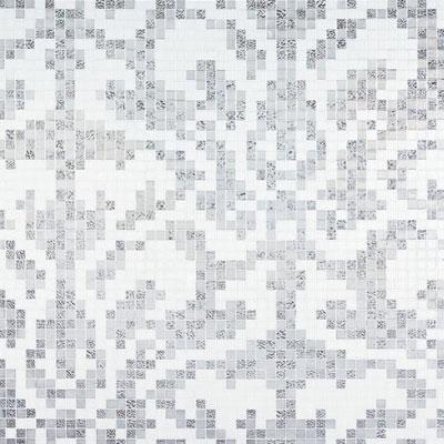 Bisazza Mosaico Decori 20 - Damasco Oro Bianco Tile & Stone