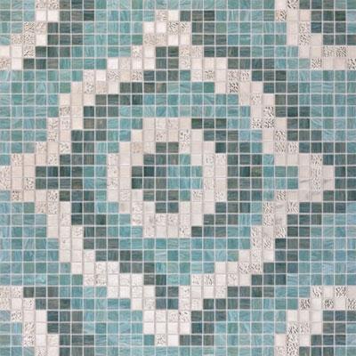 Bisazza Mosaico Decori 20 - Vevet Grey Oro Bianco Tile & Stone