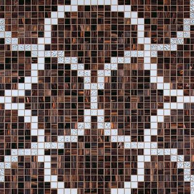 Bisazza Mosaico Decori 20 - Liaisons Marron Tile & Stone