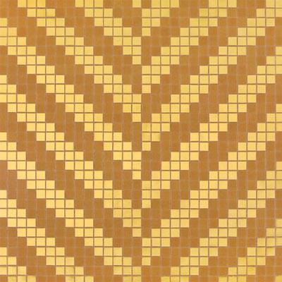 Bisazza Mosaico Decori 20 - Twill Oro Giallo Tile & Stone