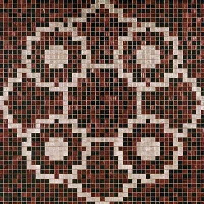 Bisazza Mosaico Decori 20 - Linear De Rosas Marron Tile & Stone