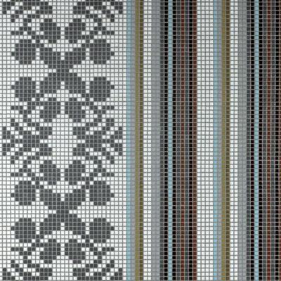 Bisazza Mosaico Decori Opus Romano - Wallpaper Grey Tile & Stone