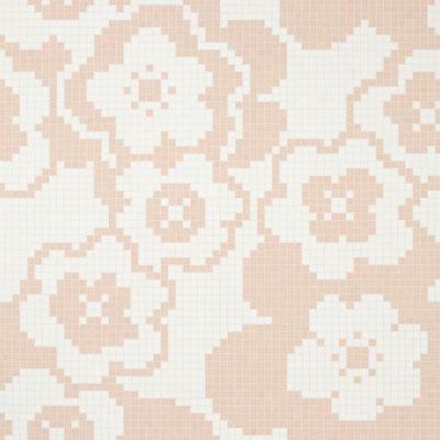 Bisazza Mosaico Decori Vtc 20 - Garden Pink Tile & Stone