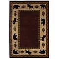 Capel Rugs Cabin Retreat 8x10 Merlot Area Rugs