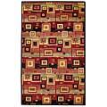 Capel Rugs Crystalle - Circut 10x14 Redblack Area Rugs