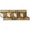 Caribe Stone Decorative Borders - Travertine Chevron Tile & Stone